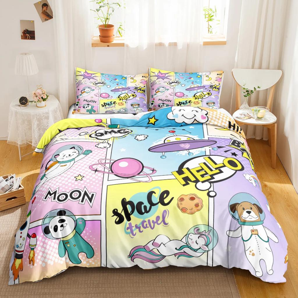 Cartoon Duvet Cover Set Cartton Car For Kids Teens Twin Bedding Set Bedclothes Car Theme Queen King Size Polyester Qulit Cover