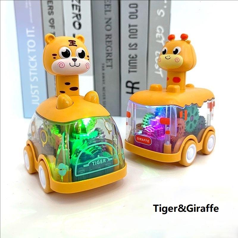 Animal Car Baby Toys for 1 2 Year Old Boy Press and Go Car Luminous Toys Toddler Pull Back Cars for Kids Boys Girl Birthday Gift