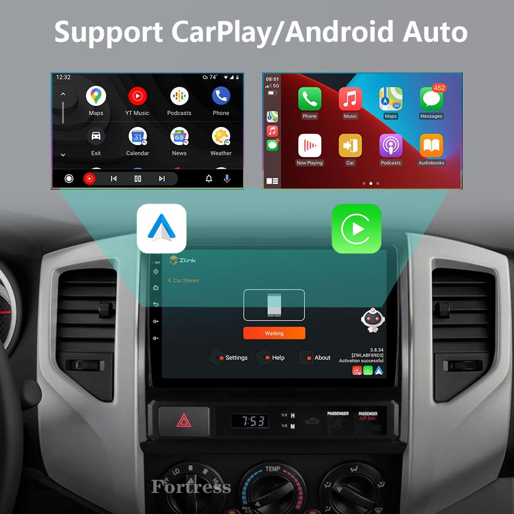 2Din 9" Android 13 Car Radio Player For Toyota Tacoma 2 HILUX 2005-2013 Carplay GPS Navi Head Unit 2din Stereo DVD