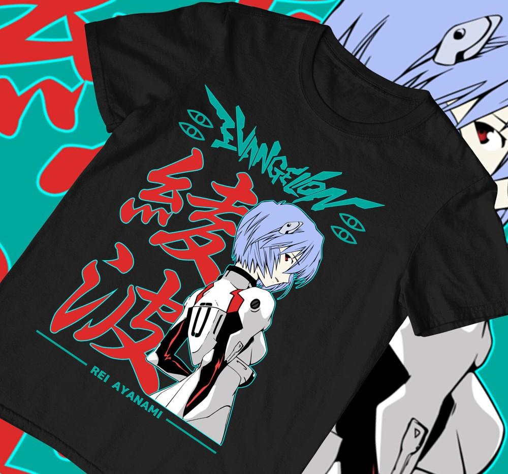 Rei Ayanami Evangelion New T-shirt,shinji,anime,asuka,ikari,gendo,eva 01,tokyo