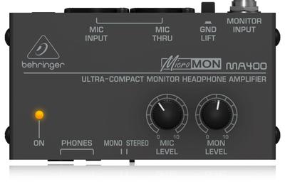 Behringer Behringer Monitor Headphone Amplifier 1 Channel Monitor Headphone Amplifier MA400