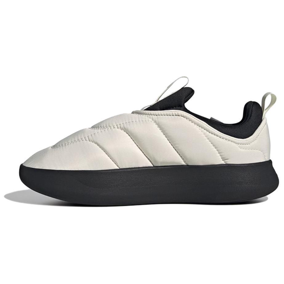 

adidas Adipuff Off White Core Black Orange Tint Unisex Puffy Slip-On Lifestyle Shoes JP7712 39