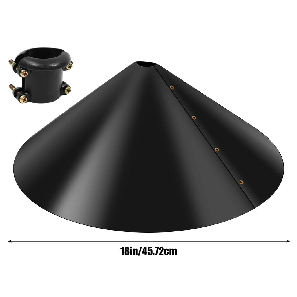 12/18 Zoll Eichhörnchen-Schutzwand für Vogelfutterspender, Schutzfolie zum Aufhängen, eichhörnchensichere Schutzwand für Vogelfutterstangen und Vogelhäuschen