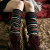 Wool Coarse Knit Knee Socks Women's Soft Fashion High Cute New Leg Covers Autumn and Winter Knee Pads Warm Boots