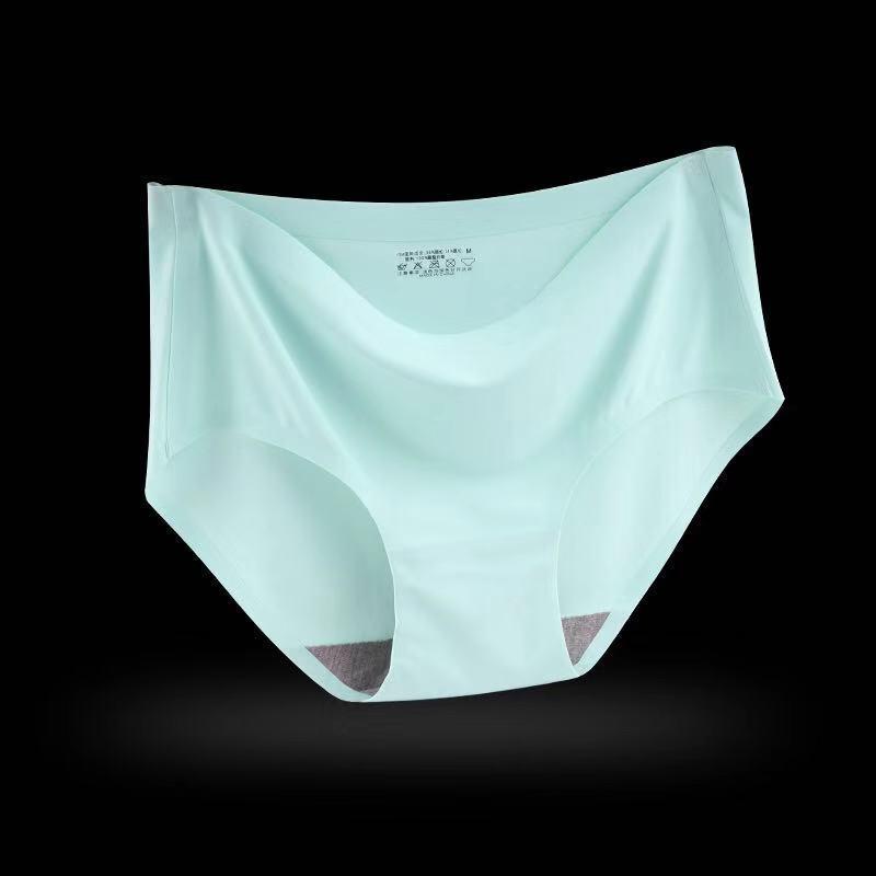 Nahtlose Damen-Eis-Seiden-Atmungsaktive Dreiecksunterwäsche mit mittlerer Taille - Stil 810