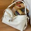 Women's Korean Style Retro Tote Bag - High-End Fashion, Versatile Large Capacity, Single Shoulder or Crossbody Use.