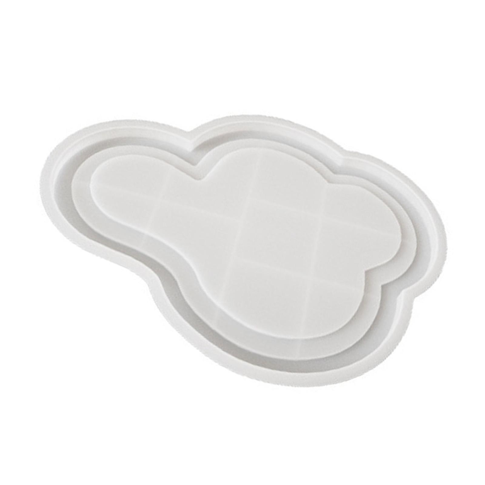 

Универсальная силиконовая форма в форме облака Прочная силиконовая форма-поддон для ручной работы из смолы, цемента, гипса, художественная тарелка, аксессуар