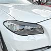 Car Headlight Eyelid Eyebrow Trim Cover For BMW 5 Series F10 F11 535i 525i 520i 530i 2010-2014 Gloss Black/Carbon Fiber Look