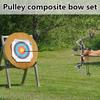 High Power Compound Bow Set Stainless Steel Pulley Toy For Indoor Outdoor Shooting & Stress Relief