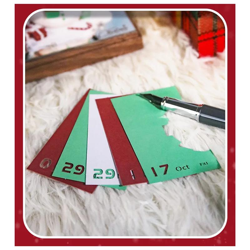 Good-2025 3D Desk Calendar Tear Away Calendars- DIY Paper Carving, Artistic Tear-Away Design, Includes Sticky Notes