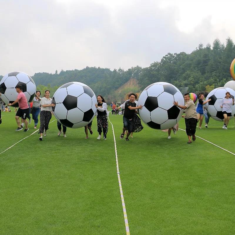Großer verdickter PVC aufblasbarer Strandball für Outdoor-Aktivitäten und Kindergartenspiele - Extra großes Volleyball-Design
