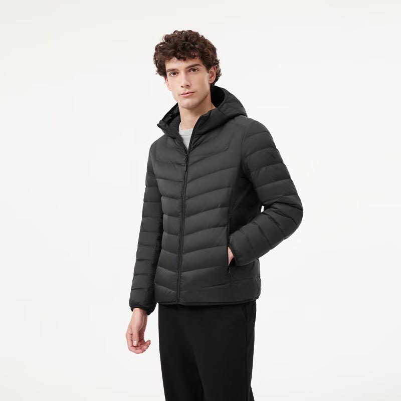 Tamboer Men's Lightweight Hooded Down Jacket