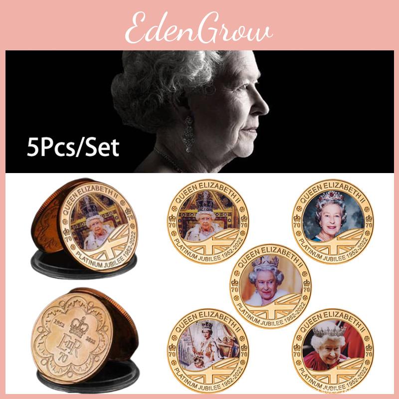 Kunglig Souvenir Drottning Elizabeth II Minnesmedalj Myntset