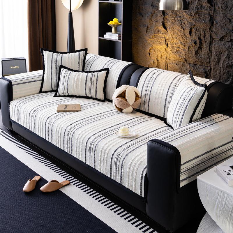Medieval Chenille Sofa Cushion  New Four-Season Universal Straight Row Leather Sofa Seat Cushion Cover Cloth Towel
