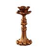 Vintage Taper Candle Holders - Antique Bronze Finish Resin Candle Sticks For Wedding, Dinner Party, Table Centerpiece Decor