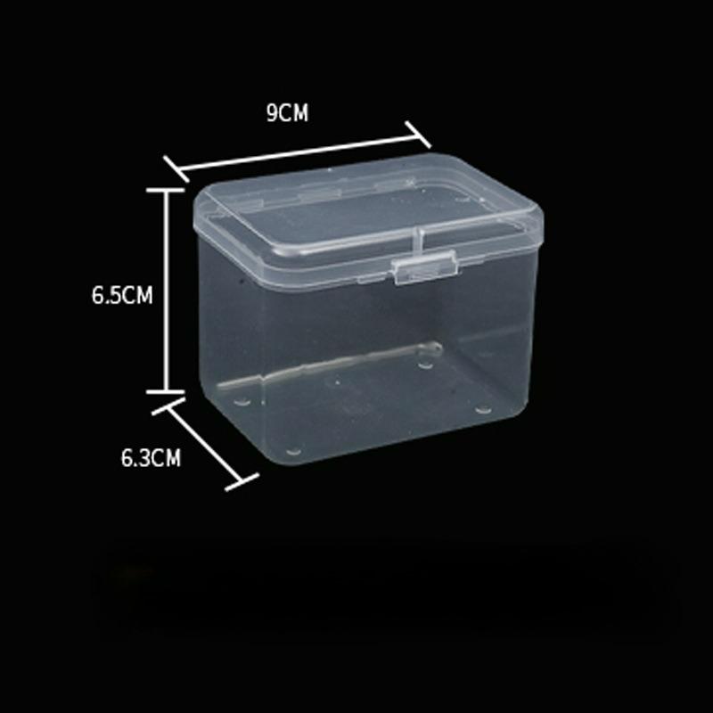 Transparent Square Makeup Storage Box, Swab Ball Holder Storage Box, Jewelry Beads Storage Box
