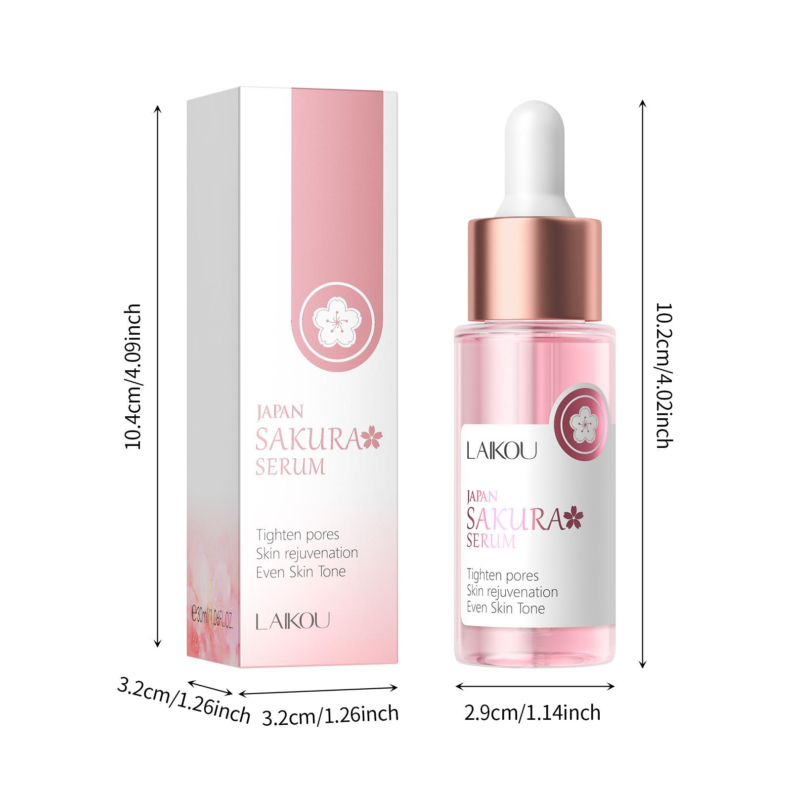 

LAIKOU Sakura Anti Wrinkle Serum, Антивозрастная эссенция для лица, Увлажняющая сыворотка для ухода за лицом30 мл 30ML