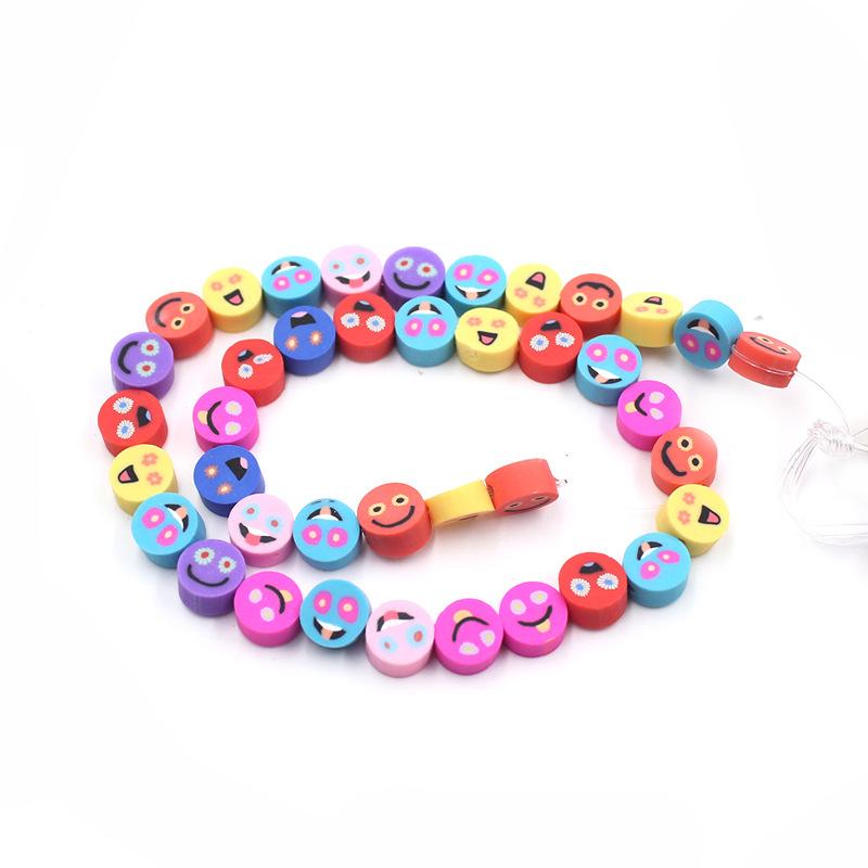 Soft Pottery Beads Beaded Handmade Materials Diy Jewelry Accessories Mobile Phone Chain Bead Separation Mixed Color Soft Pottery Loose Beads