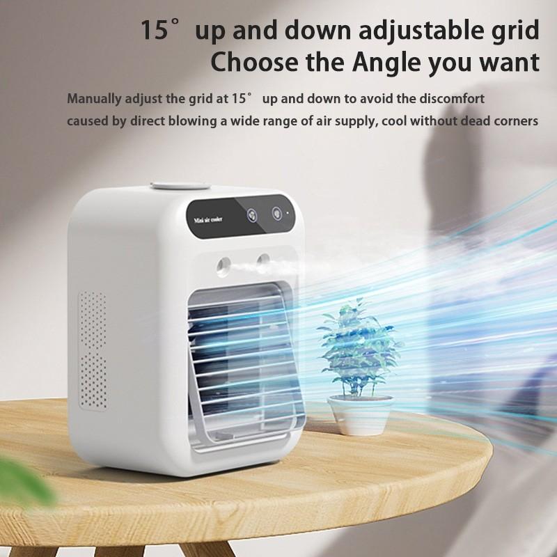 Mini Water-cooled Fan USB Charging Version Portable Fan Air Cooler Household Desktop Humidifying Air Conditioning Fan