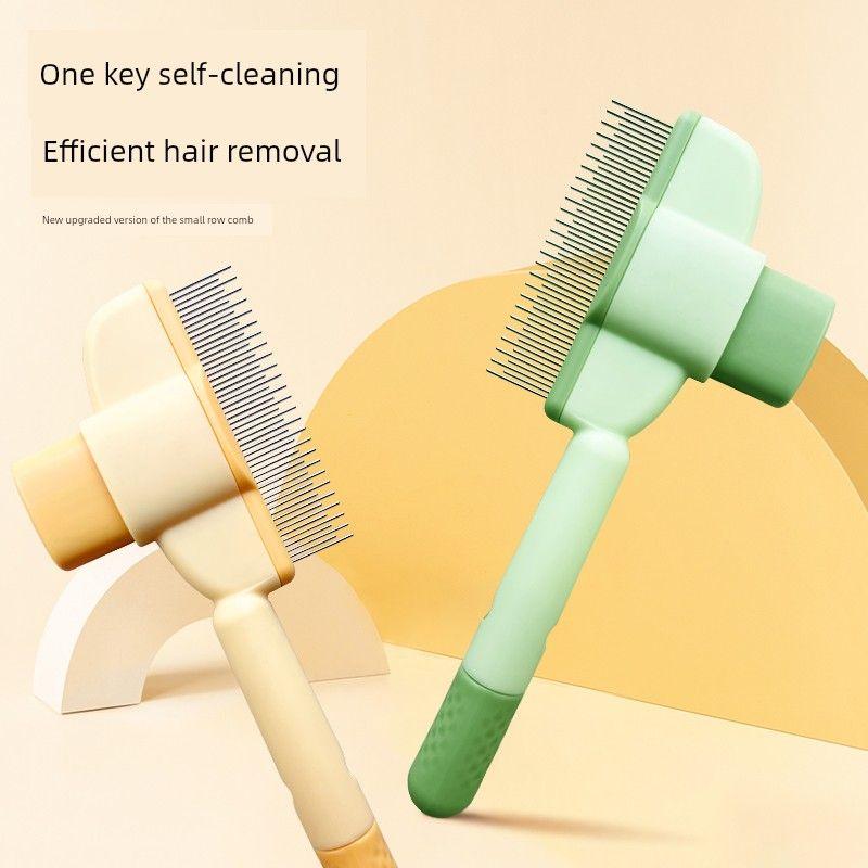

Cat Comb Float Hair Cleaning Handy Gadget Dog Comb Special Needle Comb Hair Removal Brush Cleaner Long Hair Muppet Pet Supplies Mint Green(Go floating hair pet comb])