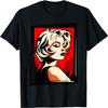 Colorful Pop Art Portrait of a Blonde Female Beauty T-Shirt