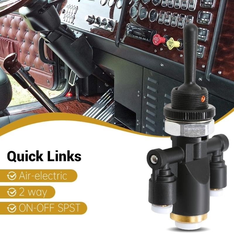 Automotive Electric Switches Air Window Toggle Valves Switches 1/4Inch 818-0007-000 for Peterbilt 379 Truck