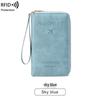 2024 RFID Travel Passport Holder & Ticket Organizer - Multifunctional Zipper Document Bag