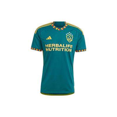 adidas La Galaxy 23/24 Away Authentic Jersey Mystery Green/Team College Gold Men Streetwear HI1875
