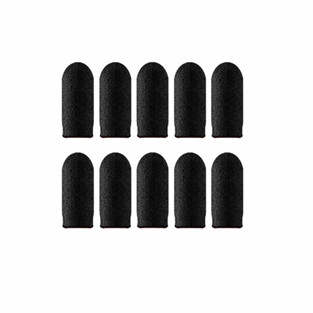 10PCS Breathable Gaming Finger Sleeves Nano Fiber Gaming Fingertip Covers Mobile Gaming