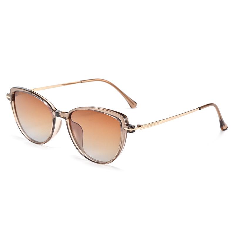 Women'S Polarized Sunglasses, Fashionable Retro Sunglasses, Men'S Trendy, Uv-Proof Cat-Eye Glasses.