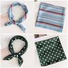 Fashion Small Vintage Elegant Hair Tie Band Silk Feel Satin Square Scarf Head Neck