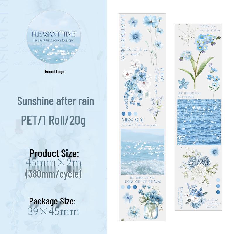 Ketchup Girl Cozy Time Matte PET Tape: 6 Plant-Themed DIY Decorative Sticker Designs