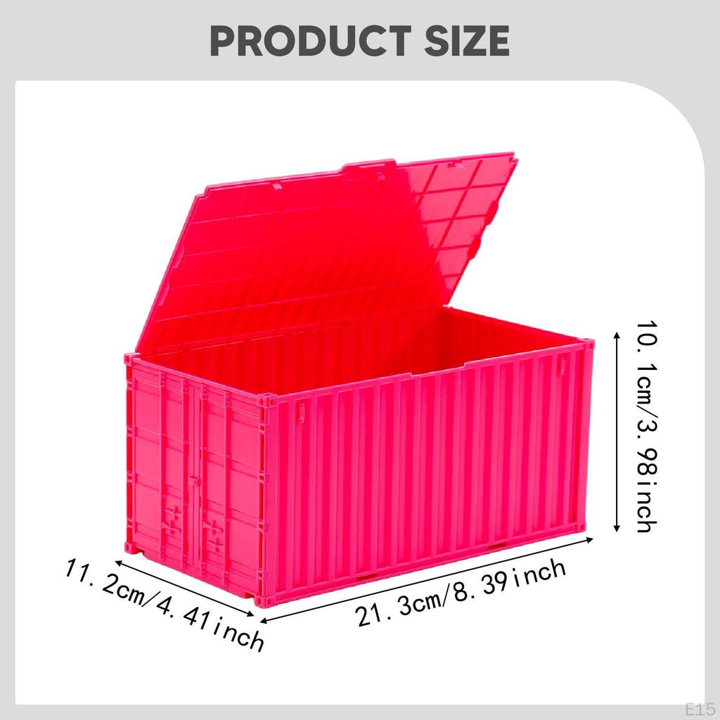 Mini Desktop Storage Box Shaped Like A Container, Large Capacity, Practical And Unique, with