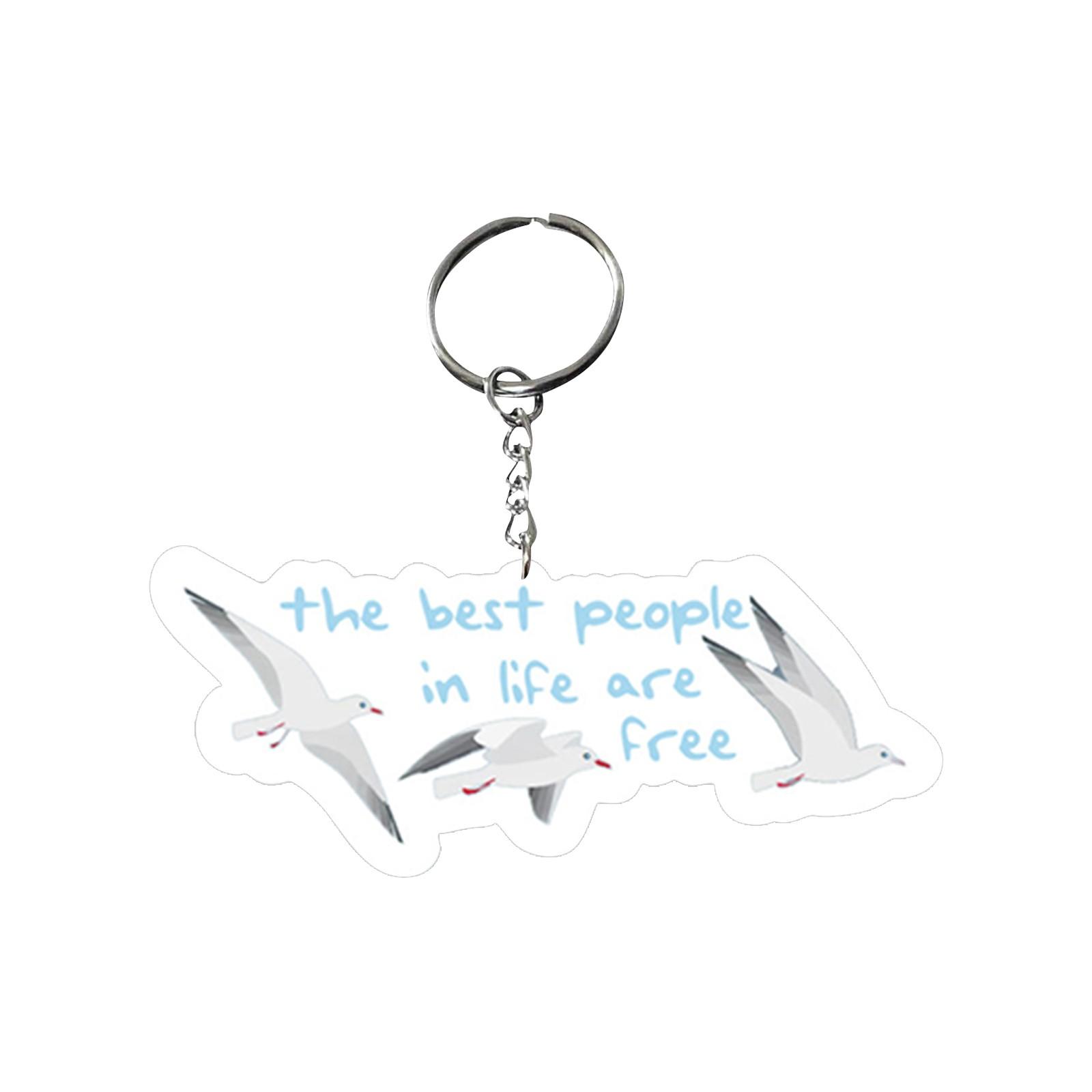 Cartoon Keychain Acrylic Pendant Decoration Supporter s Gift Car Keychain Backpack Keychain