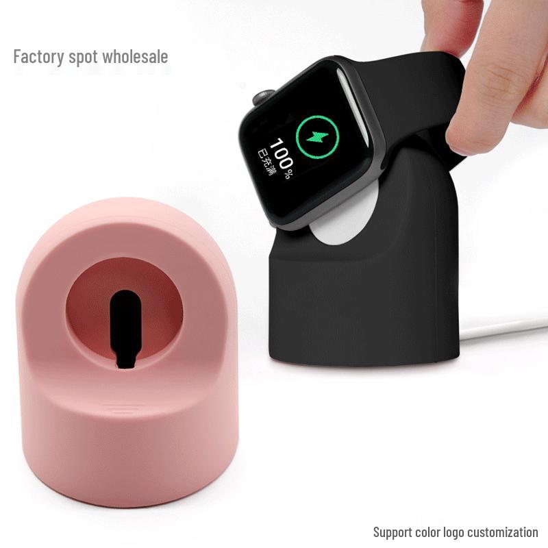 Cross-Border Hot Sale iWatch Smartwatch Wireless Charger Silicone Stand - Desktop Charging Base