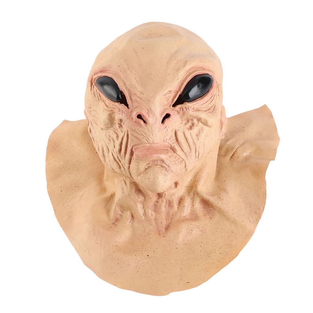 Halloween Alien Head Face Cover for Adult and Kids Realistic Alien Face Cover Latex Full Head Face Covers