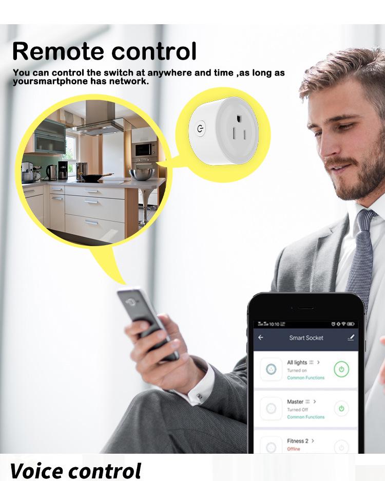 WiFi ZigBee Smart Socket with Alexa Voice & App Remote Control