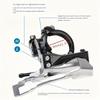 Mountain bike universal rear derailleur A3, suitable for mountain/road bikes, easy installation, riding accessories