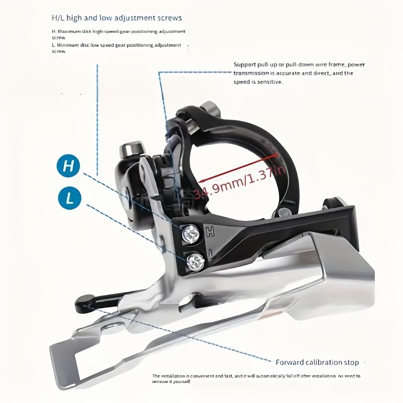 Mountain bike universal rear derailleur A3, suitable for mountain/road bikes, easy installation, riding accessories