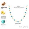 Bohemian Natural Stone Beaded Necklace for Women,Gold Plated Turquoise Rice Bead Choker Necklaces,Fashion Jewelry Gift