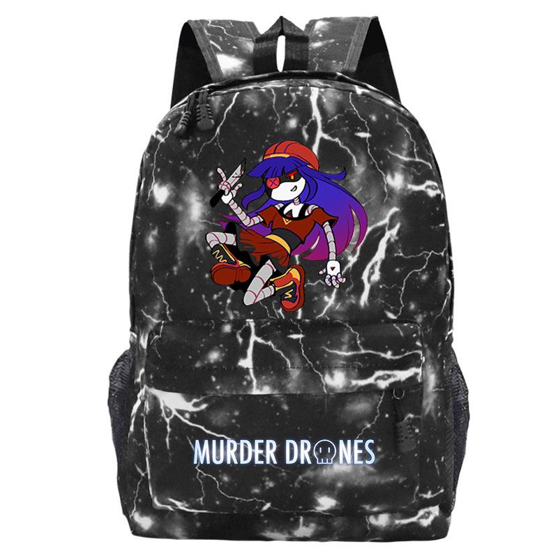 Murder Drones Personality Printing Trend Student School Bag Multifunctional Outdoor Travel Backpack