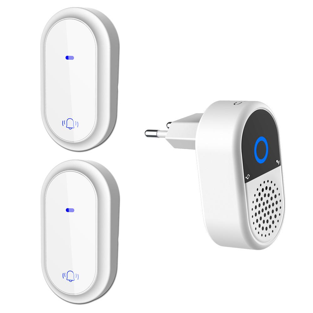 Новий бездротовий дверний дзвінок з живленням від енергії руху, висока гучність 433 МГц для складу або вулиці біля вілли