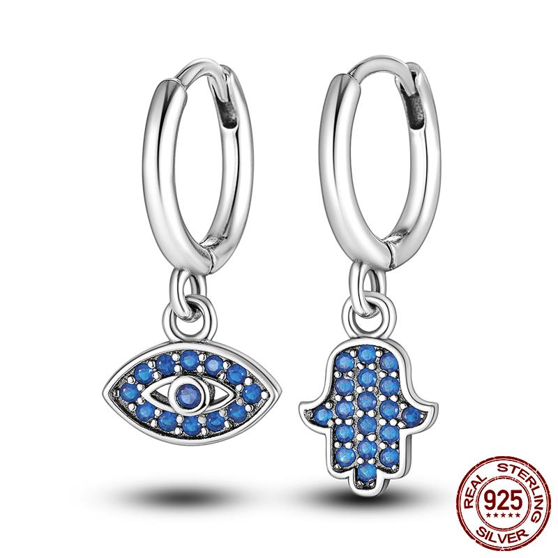 Heißer 925 Silber Herz CZ Cubic Zirkon Runde Daisy Blume Trio Stud Ohrringe Für Frauen Silber 925 Original Mode Schmuck