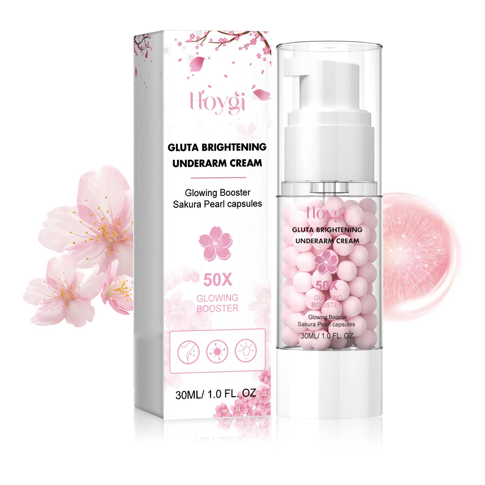 Hoygi Whiten Armpit Body Lotion Improve Roughness Nourishing Moisturizing Enhance Skin Elasticity Floral Fragrance Body Lotion 30g