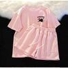 2026 Women's Summer Casual Sports Set: Loose Short-Sleeved Top & Shorts Two-Piece