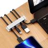Removable Silicone Cable Organizer Cord Management Wire Holder Clips Reusable USB Winder for Travel Home Office Use