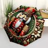 1 Stück Nussknacker Weihnachten Automatischer Öffnungs-/Schließschirm, Winddicht, Kompakter Faltbarer Schirm mit Leichtem Design für Damen/Herren215