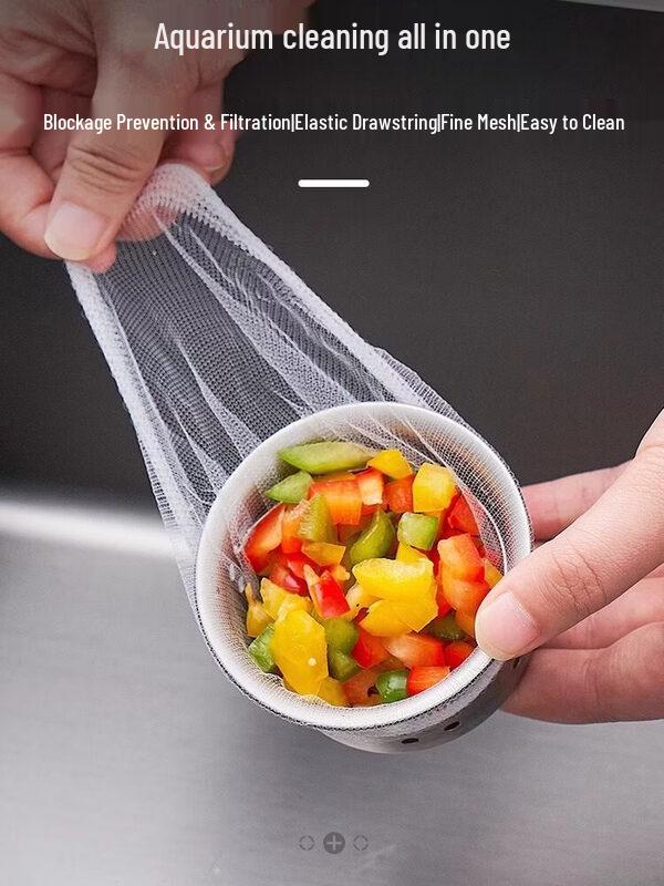 ZISIZ Disposable Sink Strainer Mesh Bags