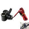 LMoDri Motorcycle 12/24V Cigarette Lighter Socket Motorbike Handlebar Waterproof Power Port USB Charger Adapter For Phone