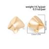 Ingemark Trendy Simple Texture Geometric Stud Earrings Women 2026 New Punk Irregular Metal Piercing Ear Accessories Jewelry Gift